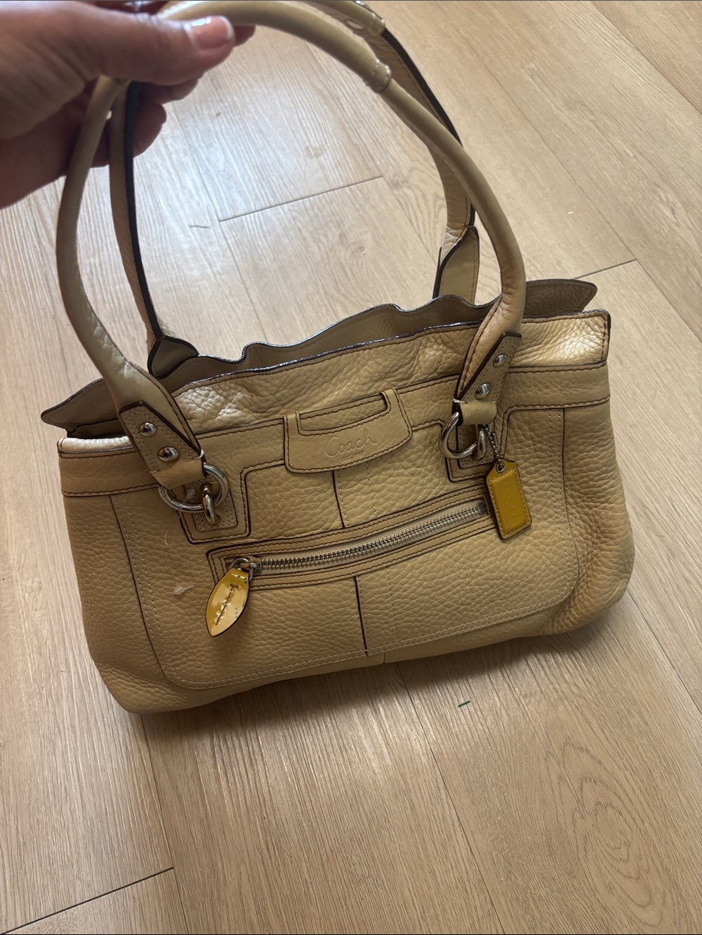 Coach Penelope pebbled leather shoulder bag  Vintage